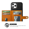 Classy Black Leather Card Holder Case for iPhone
