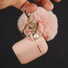Peach Pink Keychain Case for Airpods