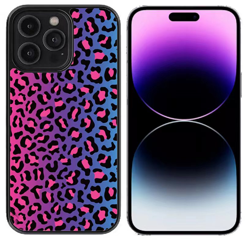 Pink Ombre Leopard Case for iPhone