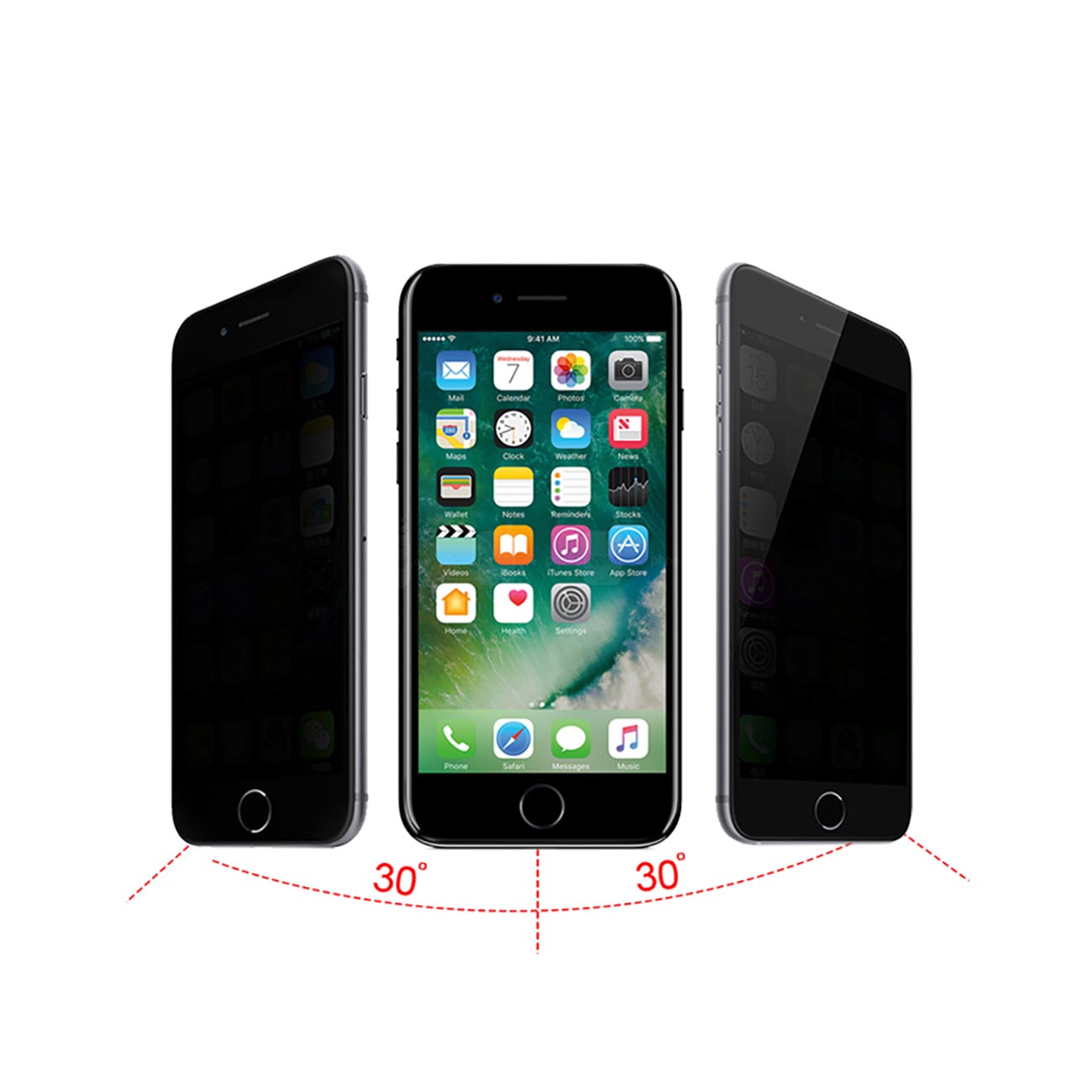 Anti-Spy Premium Tempered Glass Screen Protector