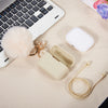 Beige Keychain Case for Airpods Pro