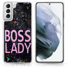 Boss Lady Glitter Case for Galaxy S22 Series