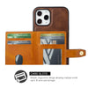 Classy Brown Leather Card Holder Case for iPhone