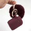 Burgundy Keychain Case for Airpods