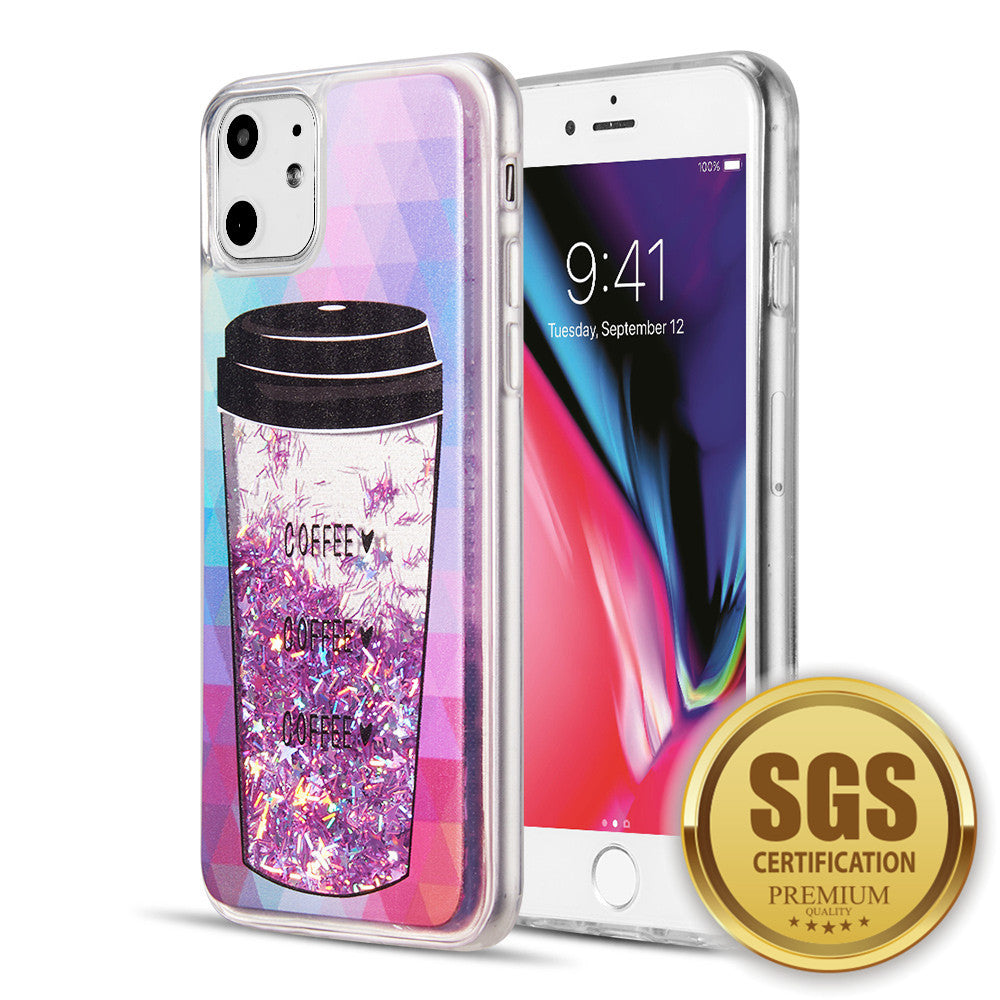 Classy Coffee Glitter Case for iPhone