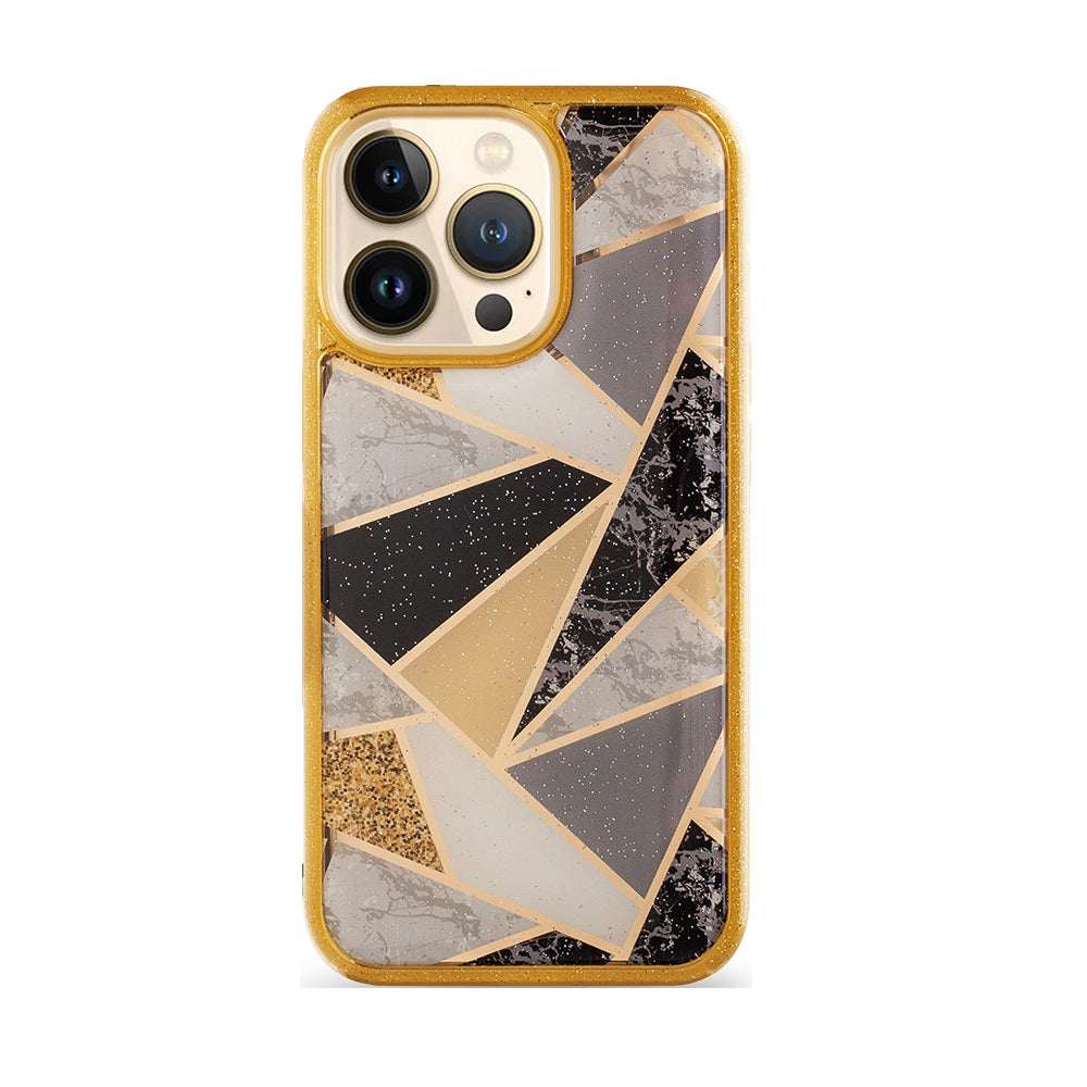 Classy Gold Geometric Case for iPhone