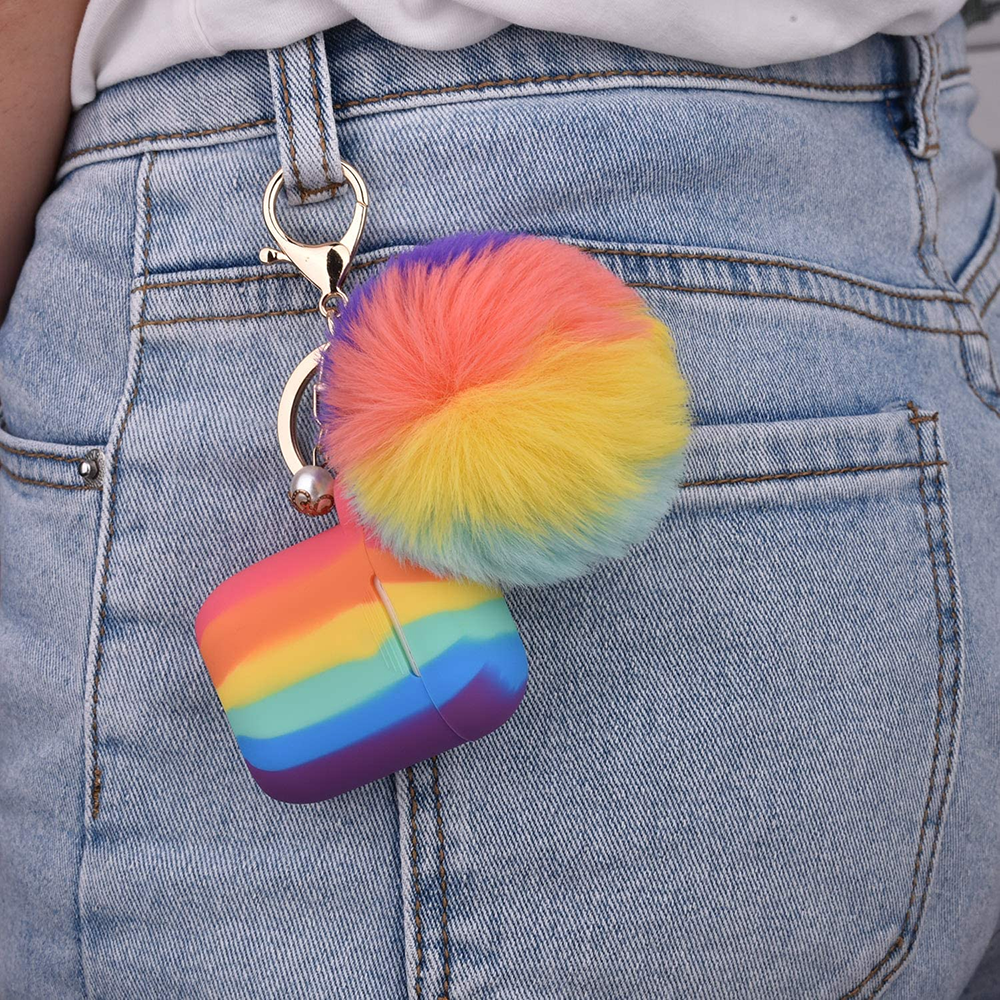 Rainbow Pride Keychain Case for Airpods