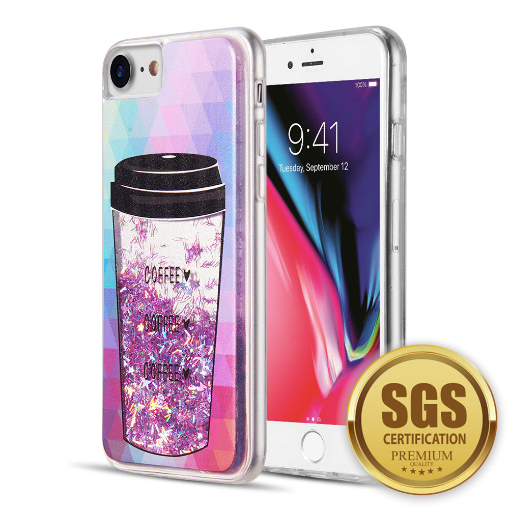 Classy Coffee Glitter Case for iPhone
