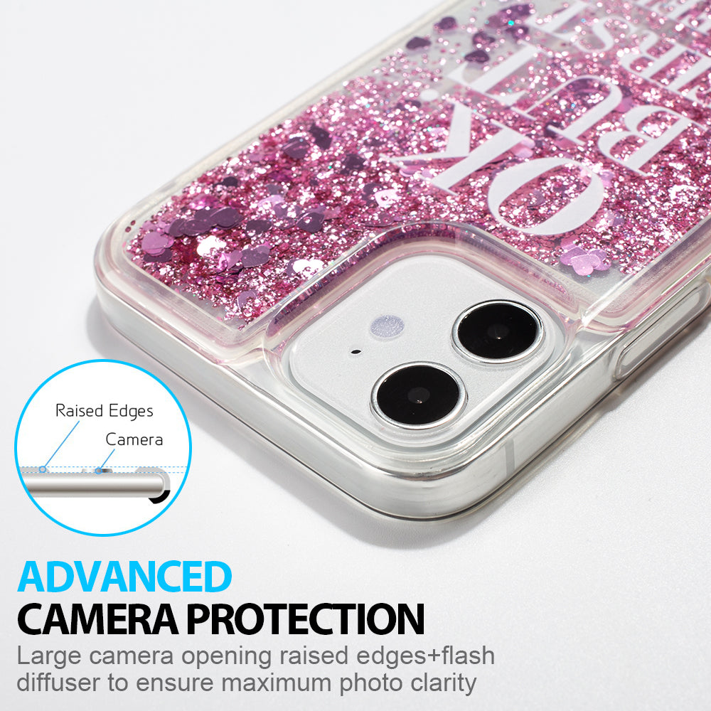 Coffee Lover Floating Glitter Case for iPhone