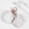 White Glitter Keychain Case for Airpods