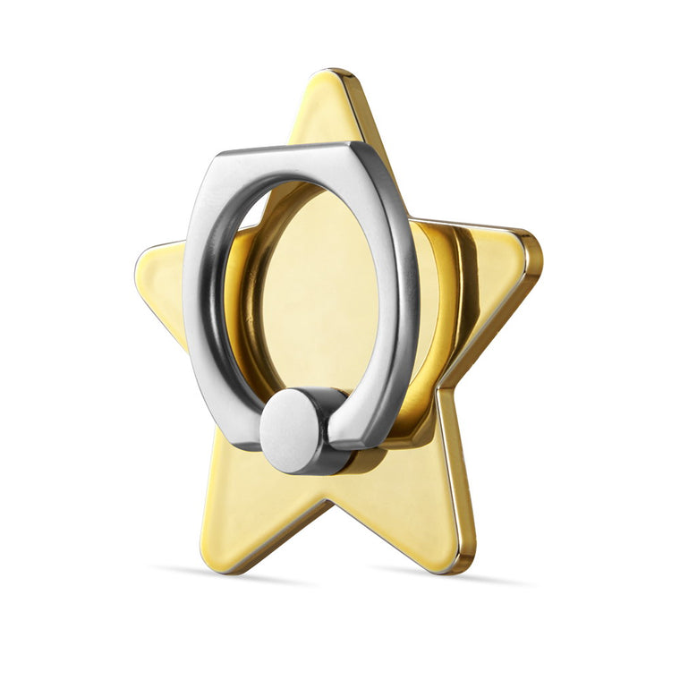 Classy Gold Metallic Star Grip Ring