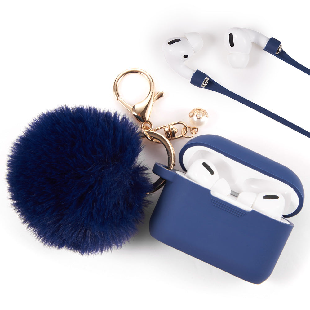 Midnight Blue Keychain Case for Airpods Pro