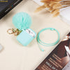 Mint Green Keychain Case for Airpods