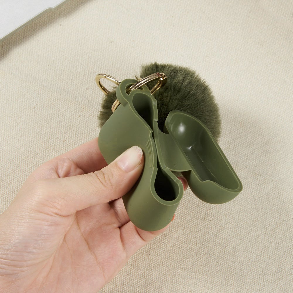 Olive Green Keychain Case for Airpods 3
