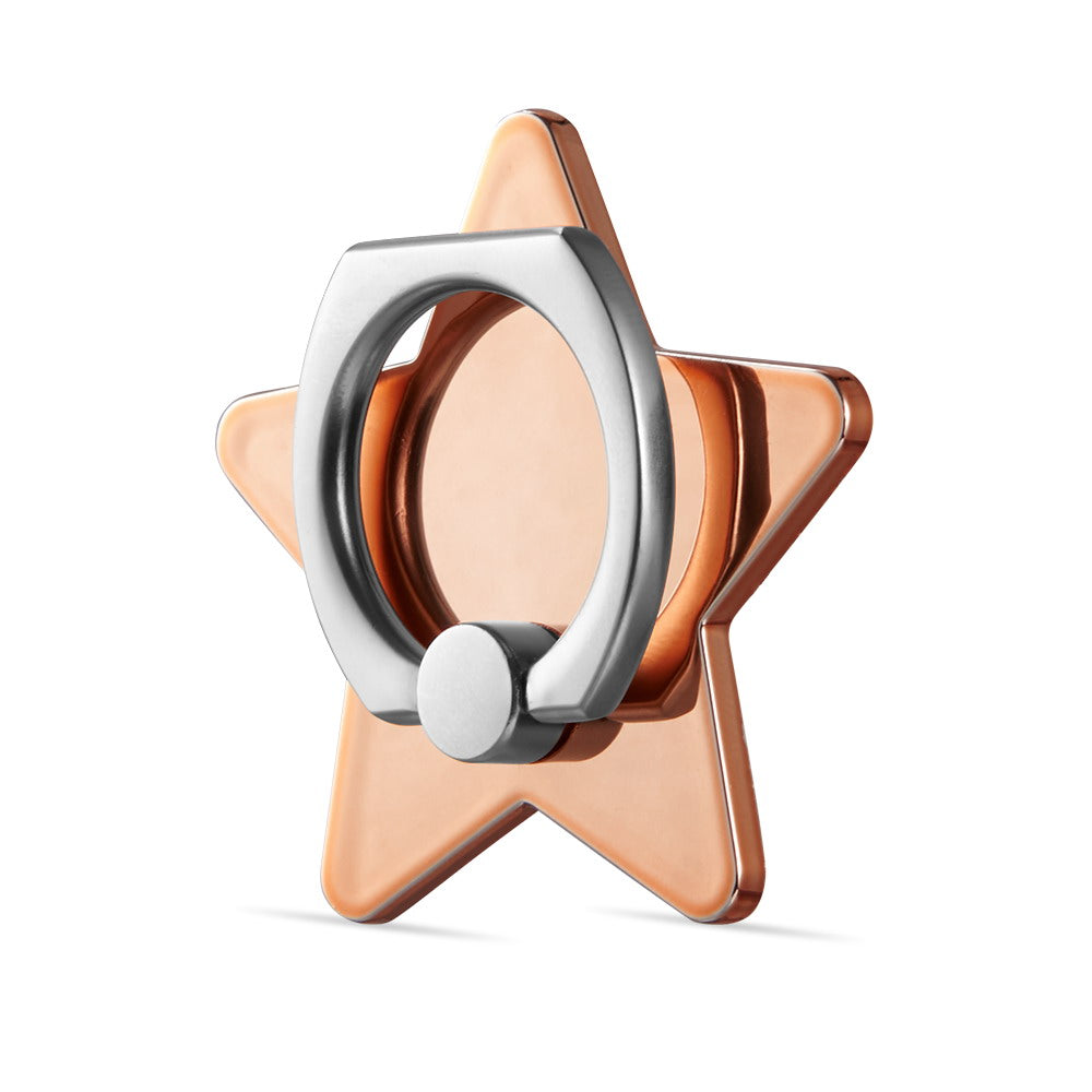Classy Rose Gold Metallic Star Grip Ring